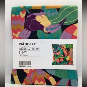 Set of 2 - IKEA NABBFLY NÄBBFLY 20x20"Cushion Cover - Multicolor